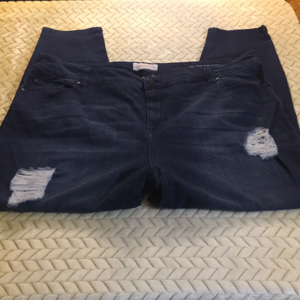 Molly Isadora Mid High Rise Size 20w Skinny Jeans